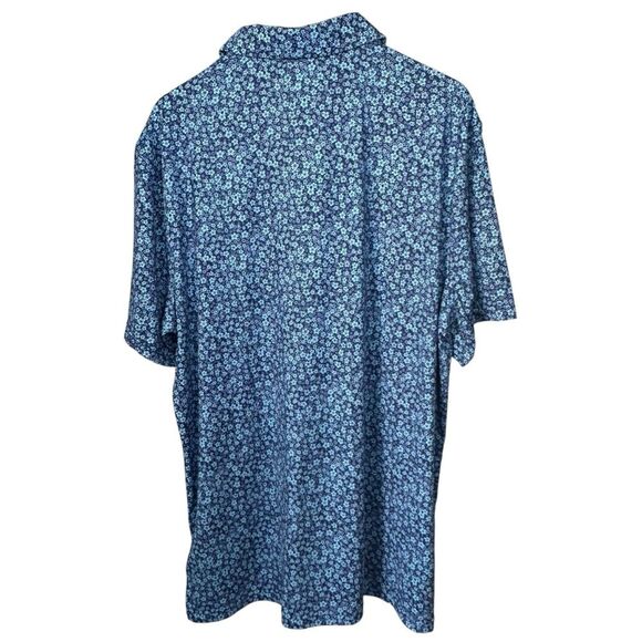 US Open Men’s Polo Size XL Golf Purple‎ Blue Floral - Picture 3 of 13
